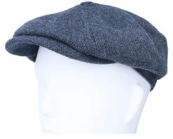 Hatteras Wool Herringbone Navy Flat Cap - Stetson 9 Hatteras Wool Herringbone Navy Flat Cap - Stetson -Fashion Hat Discount Store 4043898972499 5