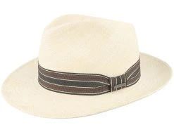 Fedora Panama Beige Straw Hat - Stetson