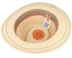 Traveller Raffia Beige/Denim Straw Hat - Stetson -Fashion Hat Discount Store 4043898978965 4