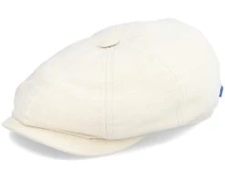 Fashion Hat Discount Store 29 Hatteras Cotton/Linen Beige Flat Cap - Stetson