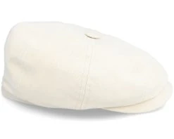 Hatteras Cotton/Linen Beige Flat Cap - Stetson -Fashion Hat Discount Store 4043898988018 3