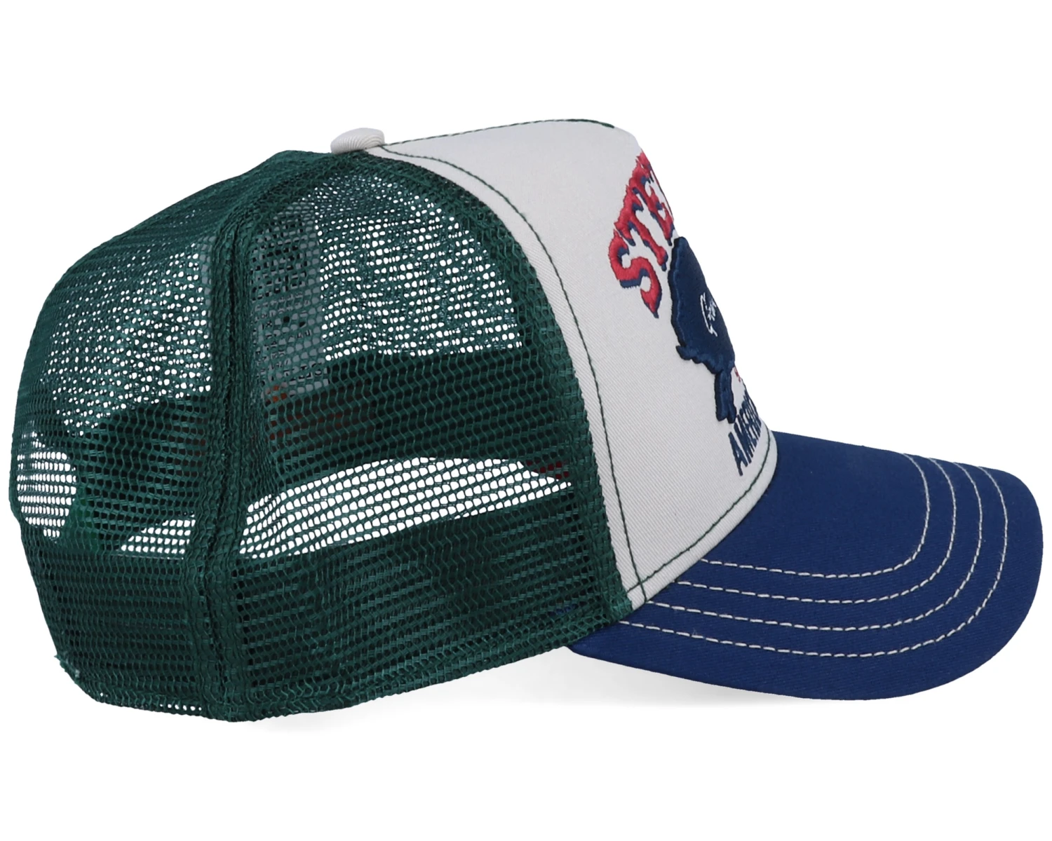 Great Plains Beige/Green/Navy Trucker - Stetson 3 Great Plains Beige/Green/Navy Trucker - Stetson - Image 3