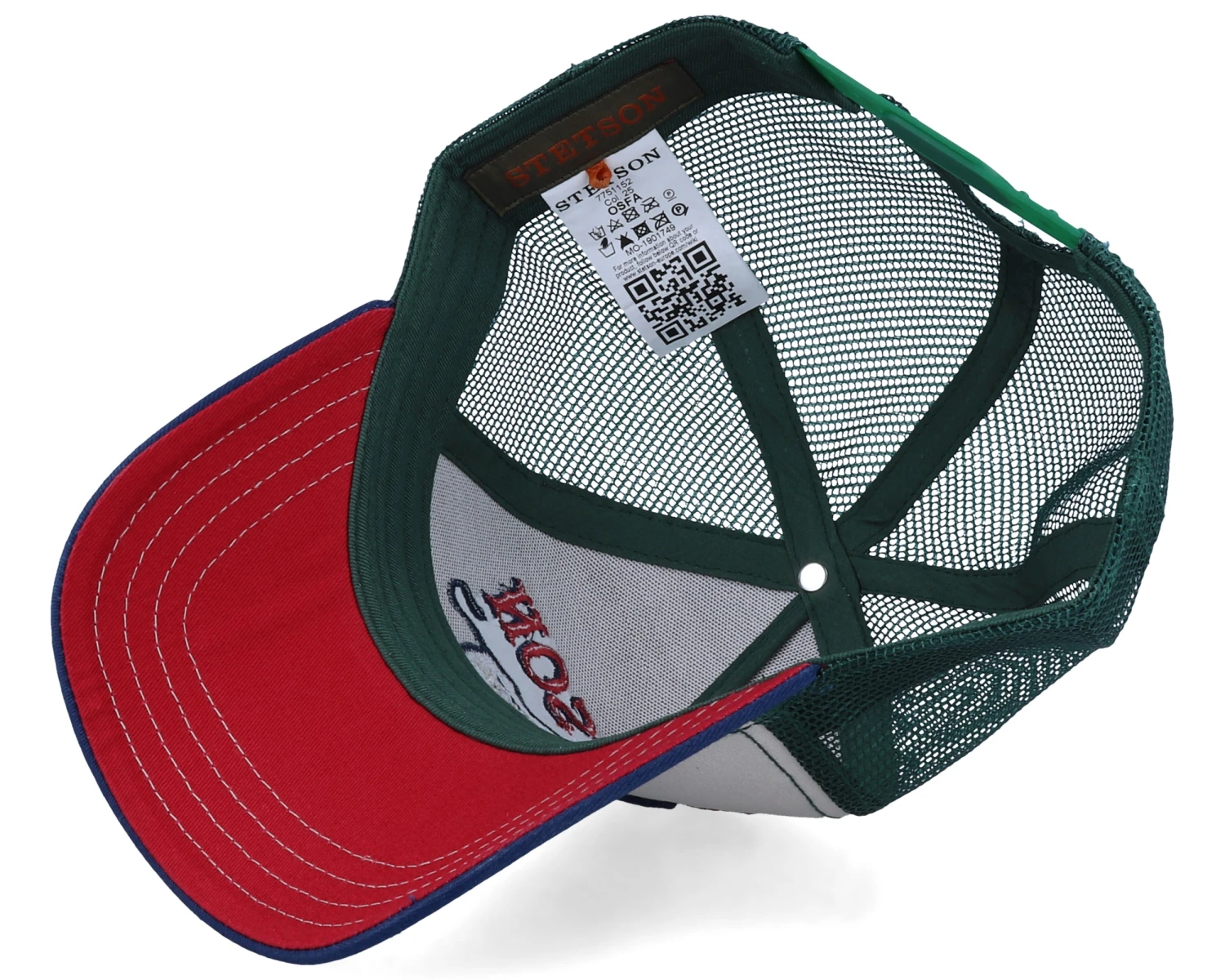 Great Plains Beige/Green/Navy Trucker - Stetson 4 Great Plains Beige/Green/Navy Trucker - Stetson - Image 4