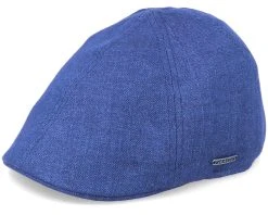 Texas Linen 2 Blue Flat Cap - Stetson