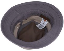 Cotton Brown/Khaki/Grey Bucket - Stetson -Fashion Hat Discount Store 4063633002175 4