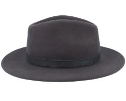 Tller Woolfelt Dark Grey Fedora - Stetson -Fashion Hat Discount Store 4063633003219 3