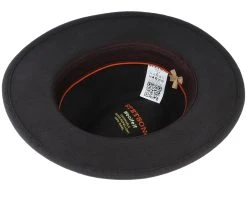Newark Tiller Woolfelt Charcoal Fedora - Stetson -Fashion Hat Discount Store 4063633004063 4