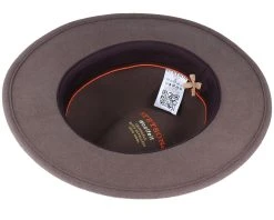 Newark Traveller Woolfelt Brown Fedora - Stetson -Fashion Hat Discount Store 4063633004452 4