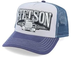 Fashion Hat Discount Store 43 Trucking Grey/Blue Trucker - Stetson