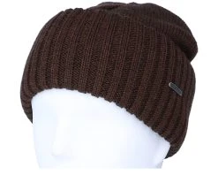 Northport Beanie Merino Wool 61 Brown Cuff - Stetson -Fashion Hat Discount Store 4063633012891 3