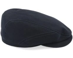 Belfast Driver Cap With Selvedge Black Flat Cap - Stetson -Fashion Hat Discount Store 4063633013294 3