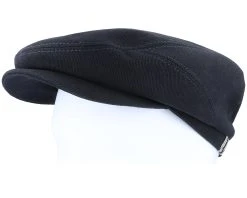 Belfast Driver Cap With Selvedge Black Flat Cap - Stetson -Fashion Hat Discount Store 4063633013294 5