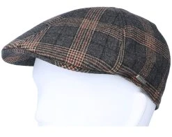 Texas Duck Shape Wool Check Brown Flat Cap - Stetson -Fashion Hat Discount Store 4063633015021 5