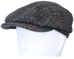 Belfast Driver Cap Harris Tweed Navy Flat Cap - Stetson -Fashion Hat Discount Store 4063633015854 5