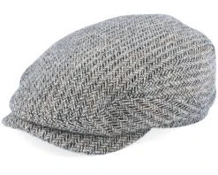 Belfast Driver Cap Virgin Wool Herringbone Flat Cap - Stetson