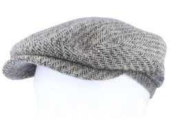 Belfast Driver Cap Virgin Wool Herringbone Flat Cap - Stetson -Fashion Hat Discount Store 4063633018053 5