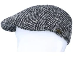 Texas Duck Shape Texas Herringbone Black/Grey Flat Cap - Stetson 9 Texas Duck Shape Texas Herringbone Black/Grey Flat Cap - Stetson -Fashion Hat Discount Store 4063633019517 5