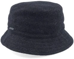 Wool/Cashmere Graphite Ear Flap Bucket - Stetson -Fashion Hat Discount Store 4063633023910 3