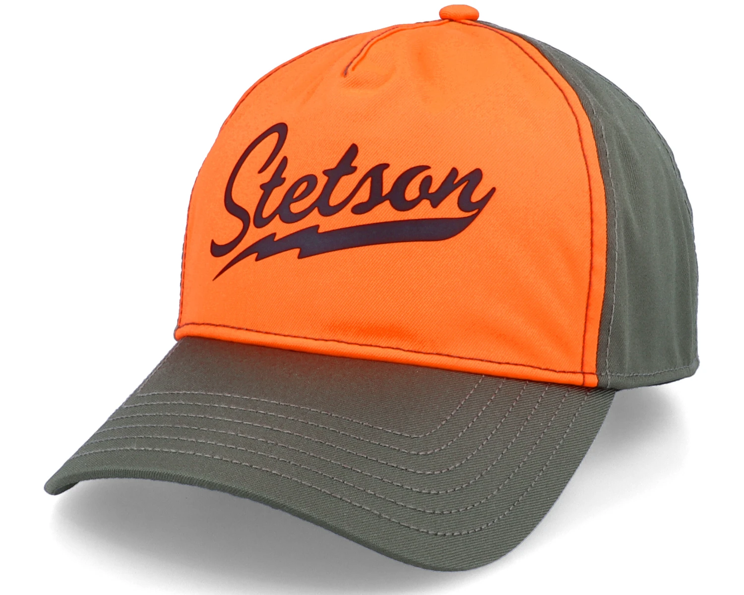Trucker Cap Orange/Green Adjustable - Stetson 1 Trucker Cap Orange/Green Adjustable - Stetson