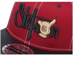 Baseball Shaka Cotton-8 Maroon/Black Snapback - Stetson 9 Baseball Shaka Cotton-8 Maroon/Black Snapback - Stetson -Fashion Hat Discount Store 4063633036262 5