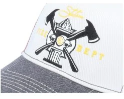 Fire Dept White/Grey/Red Trucker - Stetson -Fashion Hat Discount Store 4063633036323 5