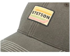 Baseball Cotton Olive Adjustable - Stetson -Fashion Hat Discount Store 4063633036347 5