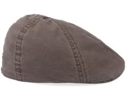 Texas Organic Cotton Brown Flat Cap - Stetson -Fashion Hat Discount Store 4063633036705 3