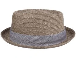 Toyo Brown Pork Pie - Stetson -Fashion Hat Discount Store 4063633041761 3