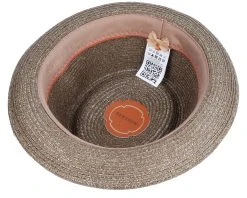 Toyo Brown Pork Pie - Stetson -Fashion Hat Discount Store 4063633041761 4