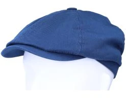 6-Panel Cap Cotton Twill Blue Flat Cap - Stetson -Fashion Hat Discount Store 4063633041990 5