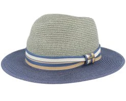Tiller Toyo Green/Blue Straw Hat - Stetson