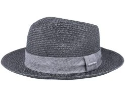 Fedora Toyo Black Straw Hat - Stetson