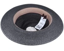 Fedora Toyo Black Straw Hat - Stetson -Fashion Hat Discount Store 4063633042737 4