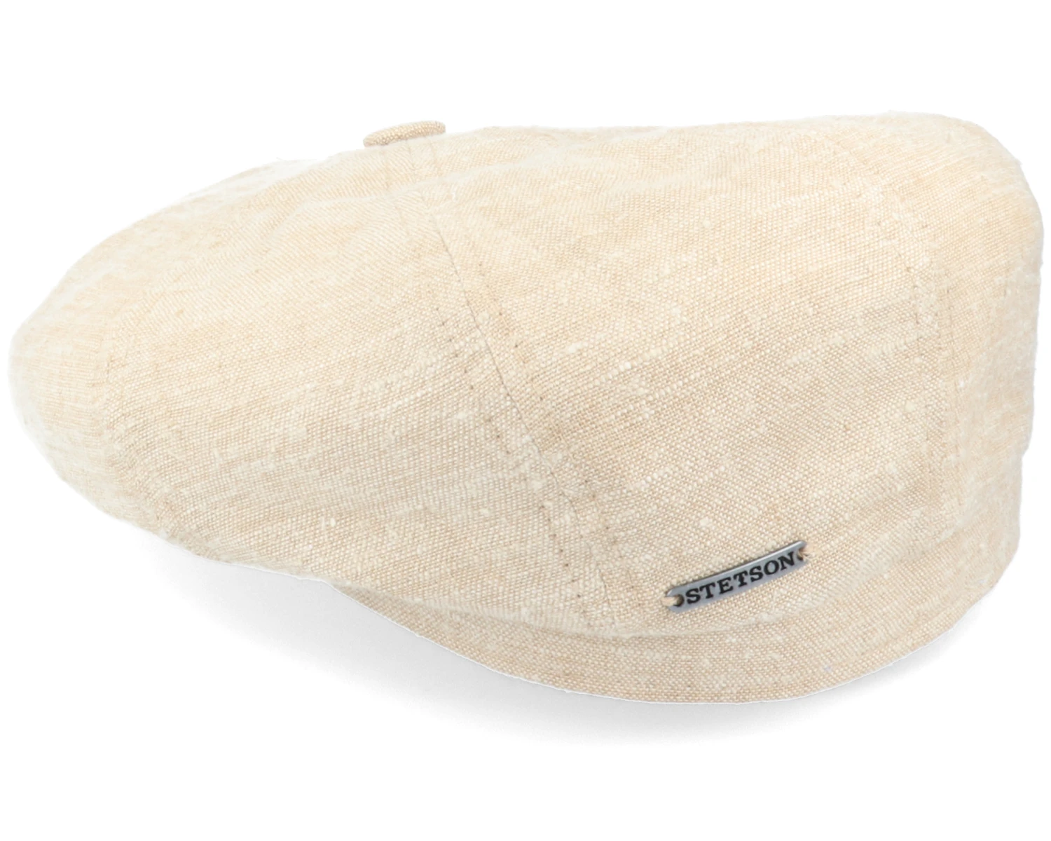 Hatteras Linen/Silk Beige Flat Cap - Stetson 2 Hatteras Linen/Silk Beige Flat Cap - Stetson - Image 2