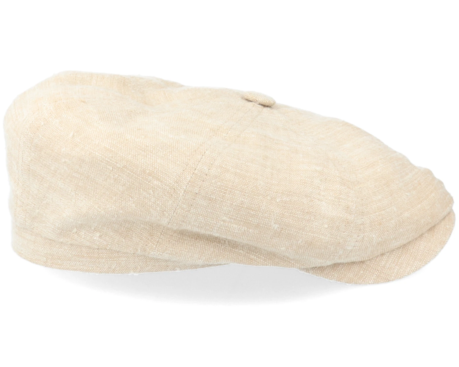 Hatteras Linen/Silk Beige Flat Cap - Stetson 3 Hatteras Linen/Silk Beige Flat Cap - Stetson - Image 3
