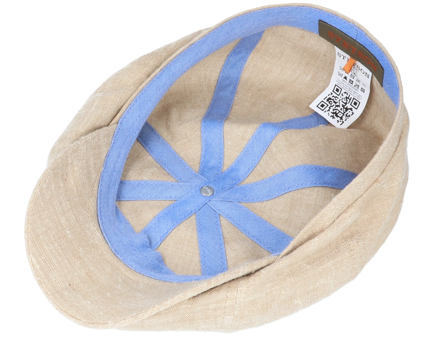 Hatteras Linen/Silk Beige Flat Cap - Stetson 4 Hatteras Linen/Silk Beige Flat Cap - Stetson - Image 4
