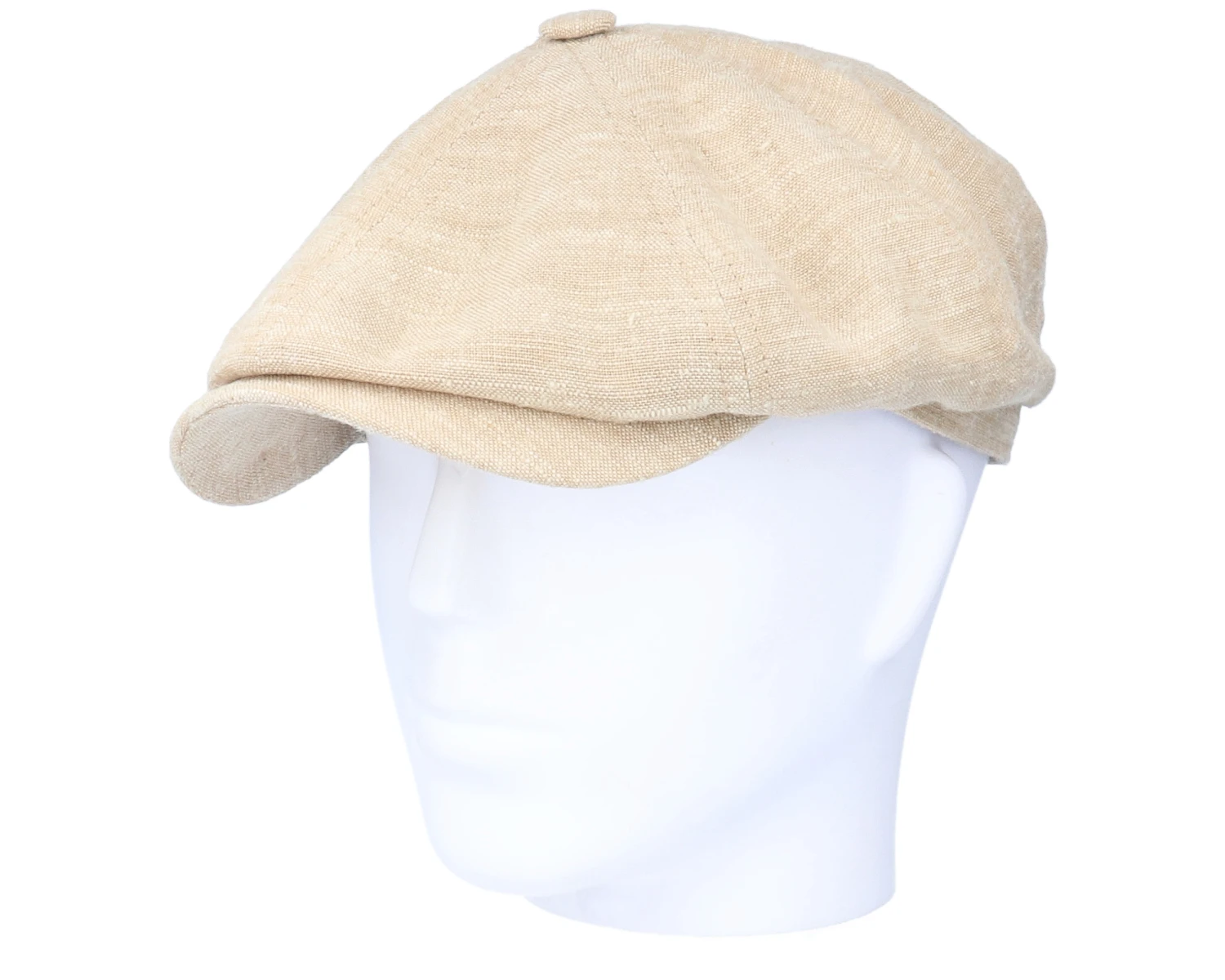 Hatteras Linen/Silk Beige Flat Cap - Stetson 5 Hatteras Linen/Silk Beige Flat Cap - Stetson - Image 5