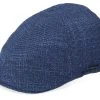 Texas Virgin Wool Silk Navy Flat Cap - Stetson