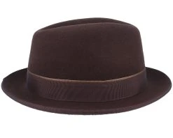 Player Woolfelt Brown Fedora - Stetson -Fashion Hat Discount Store 4063633055706 3