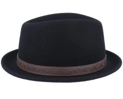 Player Woolfelt Black Fedora - Stetson -Fashion Hat Discount Store 4063633058035 3