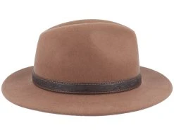 Traveller Woolfelt Brown Fedora - Stetson -Fashion Hat Discount Store 4063633058240 3