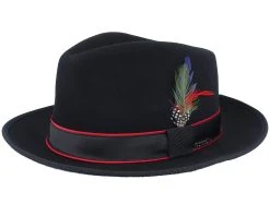 Woolfelt/Cashmere Black Fedora - Stetson