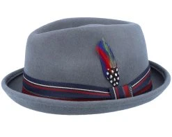 Player Woolfelt Grey Fedora - Stetson