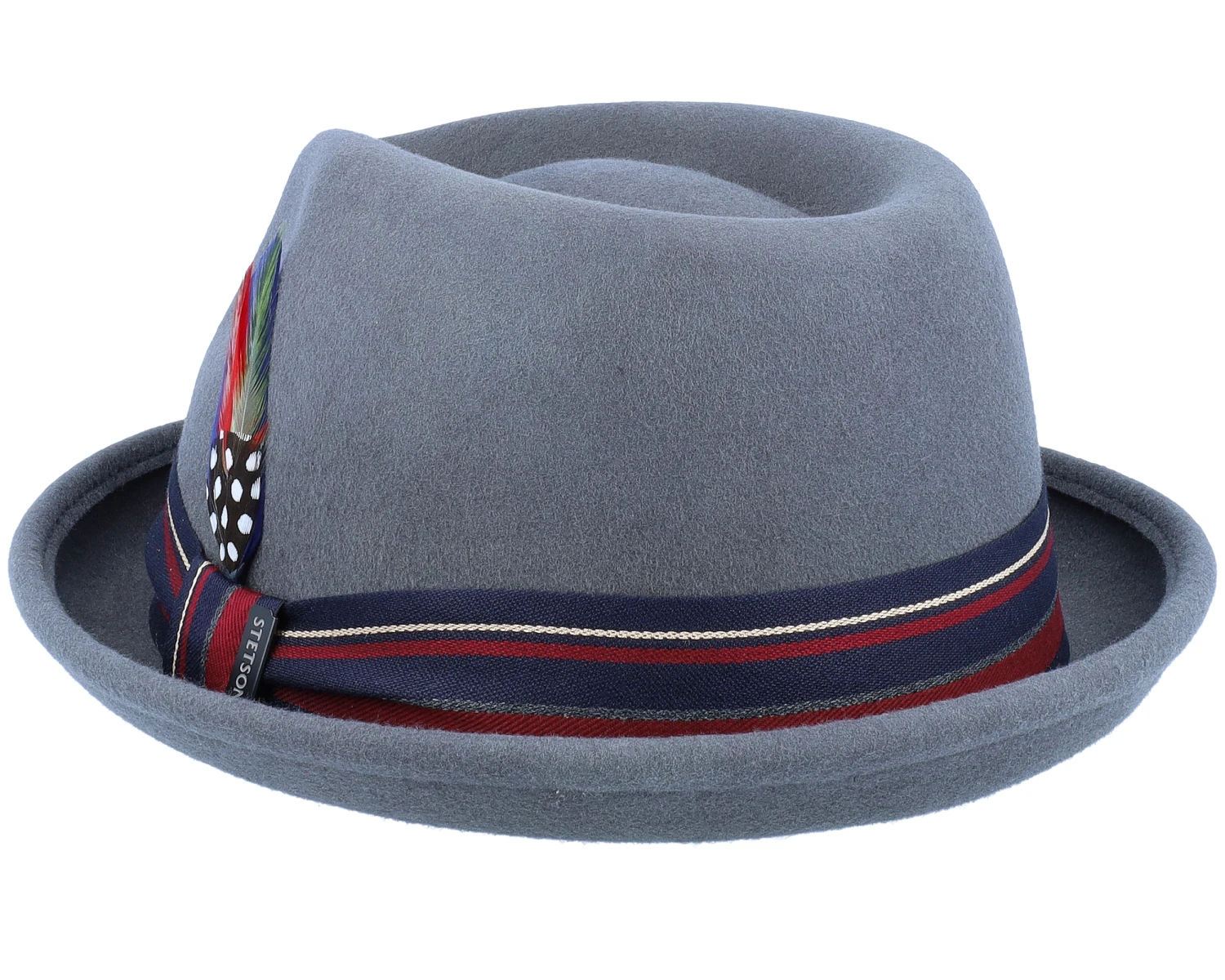 Player Woolfelt Grey Fedora - Stetson 2 Player Woolfelt Grey Fedora - Stetson - Image 2