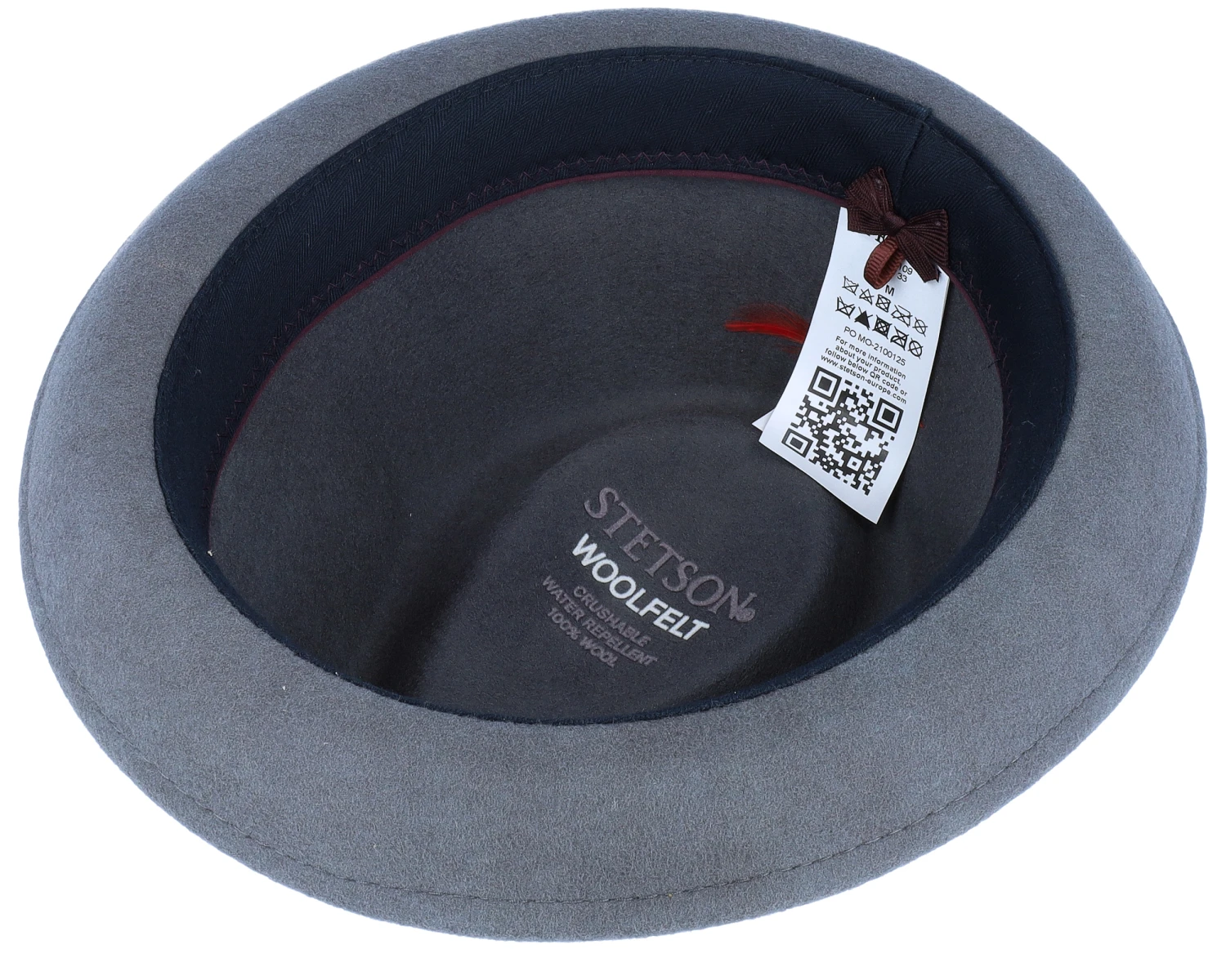 Player Woolfelt Grey Fedora - Stetson 4 Player Woolfelt Grey Fedora - Stetson - Image 4