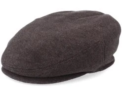 Kent Wool/Cashmere Ear Flap Brown Flat Cap - Stetson