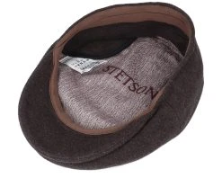 Kent Wool/Cashmere Ear Flap Brown Flat Cap - Stetson 8 Kent Wool/Cashmere Ear Flap Brown Flat Cap - Stetson -Fashion Hat Discount Store 4063633062308 4