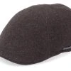 Texas Wool/Cashmere Brown Flat Cap - Stetson