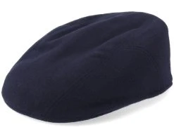 Ivy Cap Wool/Cashmere Navy Flat Cap - Stetson