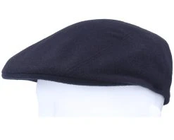 Ivy Cap Wool/Cashmere Navy Flat Cap - Stetson -Fashion Hat Discount Store 4063633062827 5